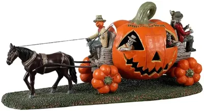 Lemax spooky pumpkin express tafereel Spooky Town 2023