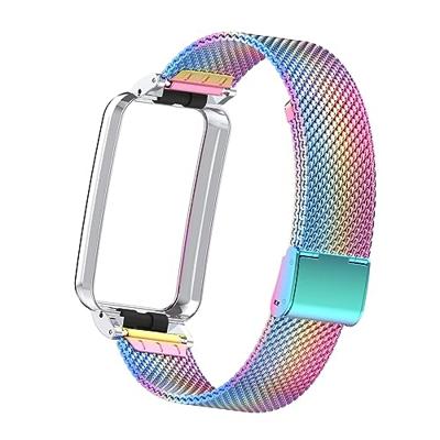 Milanese bandje met case - Multicolor - Xiaomi Smart band 7 Pro Milanese bandje met case - Multicolor - Xiaomi Smart band 7 Pro