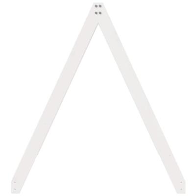 Kinderbedhuisje 209x95,5x88 cm massief grenenhout wit