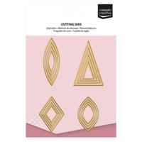 Vaessen Creative • mini snijmallen basisvormen 1 16st. - thumbnail