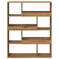 Kamerscherm 100x33x94,5 cm bewerkt hout artisanaal eikenkleur - thumbnail
