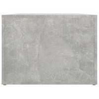 Salontafel 80x50x36 cm bewerkt hout betongrijs - thumbnail