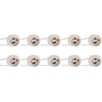 GU10 Fitting/Houder 10 Stuks - Brinton - Keramisch - 15cm Draad - thumbnail