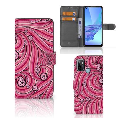 OPPO A53 | OPPO A53s Hoesje Swirl Pink OPPO A53 | OPPO A53s Hoesje Swirl Pink