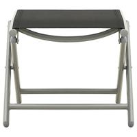 3-delige Loungeset textileen en aluminium zilverkleurig - thumbnail