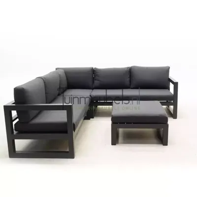 Vita Grosso loungeset hoekbank Zwart