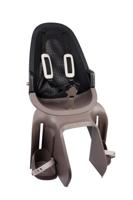 Qibbel achterzitje air bagagedrager zwart/lichtbruin - thumbnail