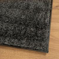 VidaXL Vloerkleed istan hoogpolig glanzend 120x170 cm antracietkleurig - thumbnail