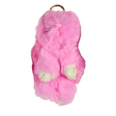 LG Imports sleutelhanger Konijn 18 cm pluche fuchsia