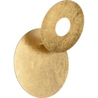 LED Wandlamp - Trion Marina - 6W - Warm Wit 3000K - Rond - Goud - Metaal - thumbnail