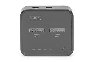 Digitus DA-71545 notebook dock & poortreplicator Bedraad USB 3.2 Gen 2 (3.1 Gen 2) Type-C Zwart - thumbnail