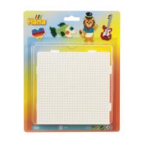 Hama strijkkralen grondplaten 4 stuks wit - thumbnail
