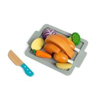 Bigjigs houten gebraden diner speelset, 12dlg. - thumbnail
