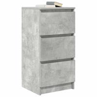 Dressoir 37,5x35x76 cm bewerkt hout betongrijs - thumbnail