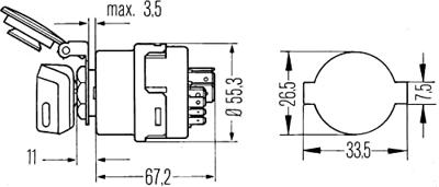 HELLA glühanlassschalter limit switch HELLA glühanlassschalter limit switch