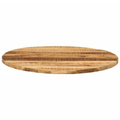 Tafelblad rond 90x2,5 cm massief ruw mangohout Tafelblad rond 90x2,5 cm massief ruw mangohout