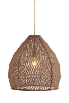 Light & Living Hanglamp 'Makassar' 50cm, kleur Donkerbruin Light & Living Hanglamp 'Makassar' 50cm, kleur Donkerbruin