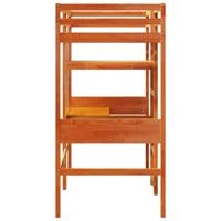 Hoogslaper zonder matras massief grenenhout wasbruin 80x200 cm - thumbnail