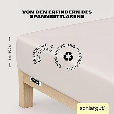 Schlafgut Schlafgut EASY Jersey Elasthan Hoeslaken M - 120x200 - 130x220 744 Sand Light