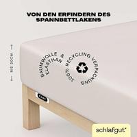 Schlafgut Schlafgut EASY Jersey Elasthan Hoeslaken M - 120x200 - 130x220 744 Sand Light - thumbnail