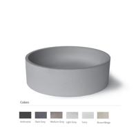 Opzet Waskom Urbi et Orbi Circum 48S Beton Rond 39x12 cm Ivoor - thumbnail