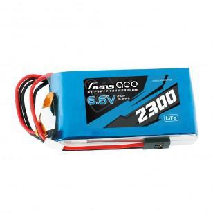 GensAce 2300mAh 6.6V 2S1P Li-Fe accu voor zenders GensAce 2300mAh 6.6V 2S1P Li-Fe accu voor zenders