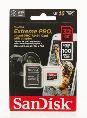 SanDisk Extreme PRO microSDHC 32 GB geheugenkaart - thumbnail