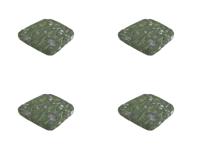 Wicker universeel ca. 48x48 cm Donna green canvas Eco plus natural outdoor finishing (4 stuks) Madison - Madison - thumbnail