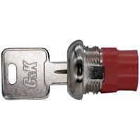 C & K Switches Y1011U2C203NBE Sleutelschakelaar 20 V 1x aan/aan 2 x 90 ° 1 stuk(s) - thumbnail