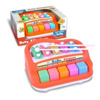 Bontempi Toyband xylopiano 16 cm oranje - thumbnail