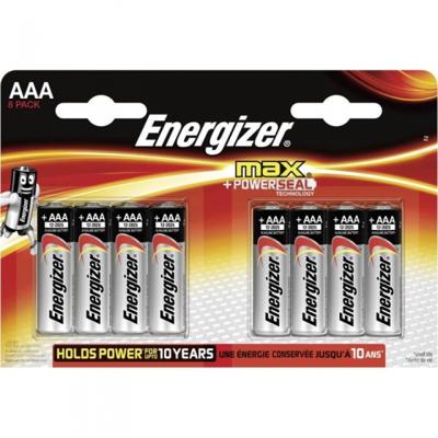 Energizer Batterij Max Alkaline AAA (Micro/LR03 8 Pack)
