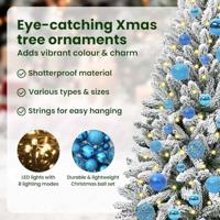 Kunstkerstboom met 150 LED Groen en Wit 150 cm PVC en Metaal - thumbnail