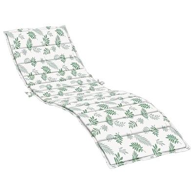 VidaXL Ligbedkussen bladpatroon oxford stof VidaXL Ligbedkussen bladpatroon oxford stof