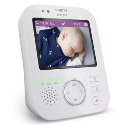 SCD892/26 Video Babyfoon 300 meter bereik / 3,5' kleurenscherm met 2x zoom / Slaapliedjes - Nachtlampje - Temperatuur - Eco-modus