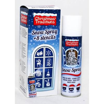 Decopack sneeuw&sjabloon Kerstversiering - Warentuin over zee