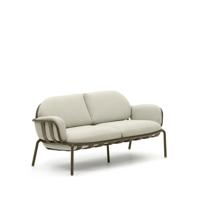Kave Home 2-zits Tuinbank 'Joncols' kleur Beige/Groen - thumbnail