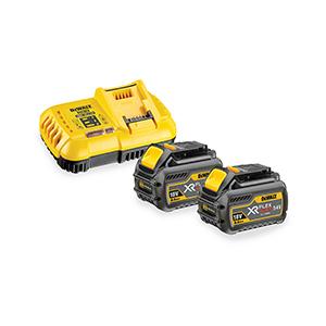 DeWALT DCB118X2 Starterset 2x DCB547 Accu 9.0Ah 54V XR FlexVolt + Snellader DCB118