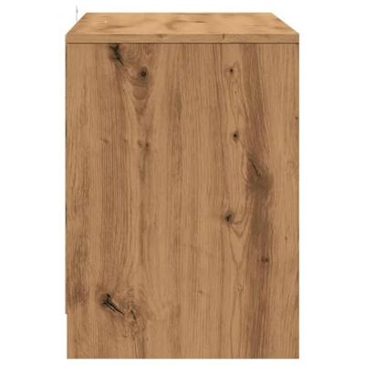 Tv-meubel 102x37,5x52,5 cm bewerkt hout artisanaal eikenkleur