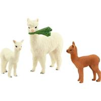 Schleich Wild Life - Alpacafamilie speelfiguur - thumbnail