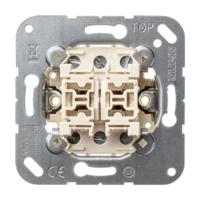 Jung wissel/wisselschakelaar 529727 dubbele wissel schakelaar ook als wissel enkelpolig bruikbaar - thumbnail