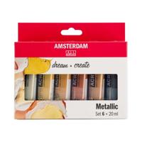 Bruynzeel Amsterdam standard series acrylverf metallic set 20ml, 6dlg. - thumbnail