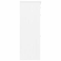 Schoenenkast ALTA 77x35x96 cm massief grenenhout wit - thumbnail