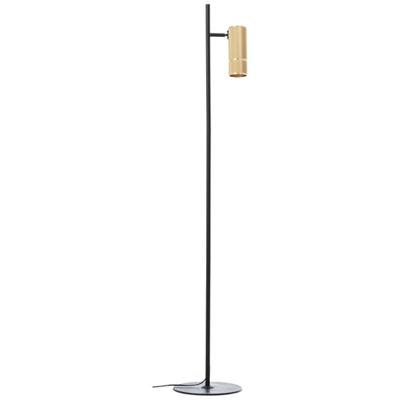 Brilliant VloerlampMarty zwart met goud - G80054/86