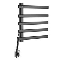 Handdoekradiator Sapho Elcor 48x52 cm 85 Watt Mat Zwart - thumbnail