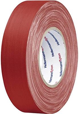 HellermannTyton HTAPE-TEX-RD-50x50 712-00901 Textieltape HelaTape Tex Rood (l x b) 50 m x 50 mm 1 stuk(s)