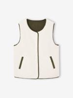 Omkeerbaar vest voor heren capsule familie ecru - thumbnail