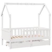 Kinderbedframe met lades 80x170 cm massief grenenhout - thumbnail