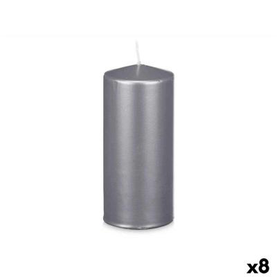 Kaars Acorde Zilverkleurig 9 x 20 x 9 cm (8 Stuks) Kaars Acorde Zilverkleurig 9 x 20 x 9 cm (8 Stuks)