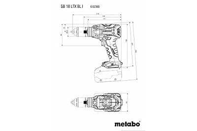 Metabo SB 18 LTX BL Q I accu klopboormachine 18v 5.2Ah li-ion koolborstelloos - 602360650