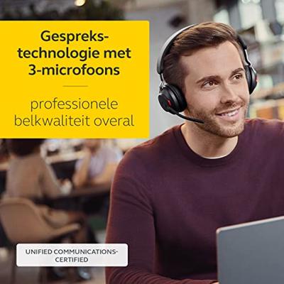 Hoofdtelefoon met microfoon Jabra 26599-989-899 65 W Zwart - thumbnail